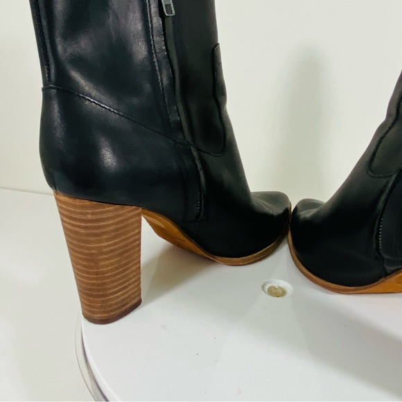 Madewell Boots Italian Leather Ankle Booties Black Size Women's 10M Pointed Toe - Picture 7 of 10